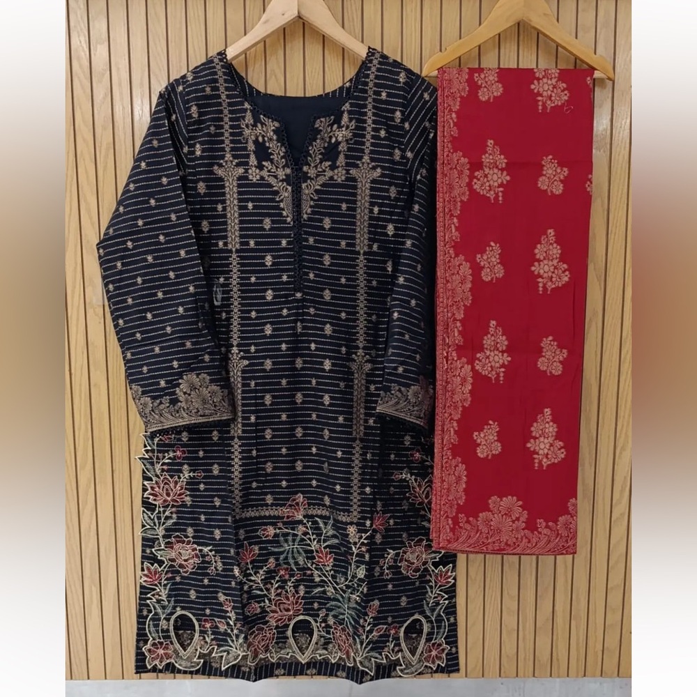 Pakistani   Brand Binsaeed ready to wear jacquard lawn  festive collection suit